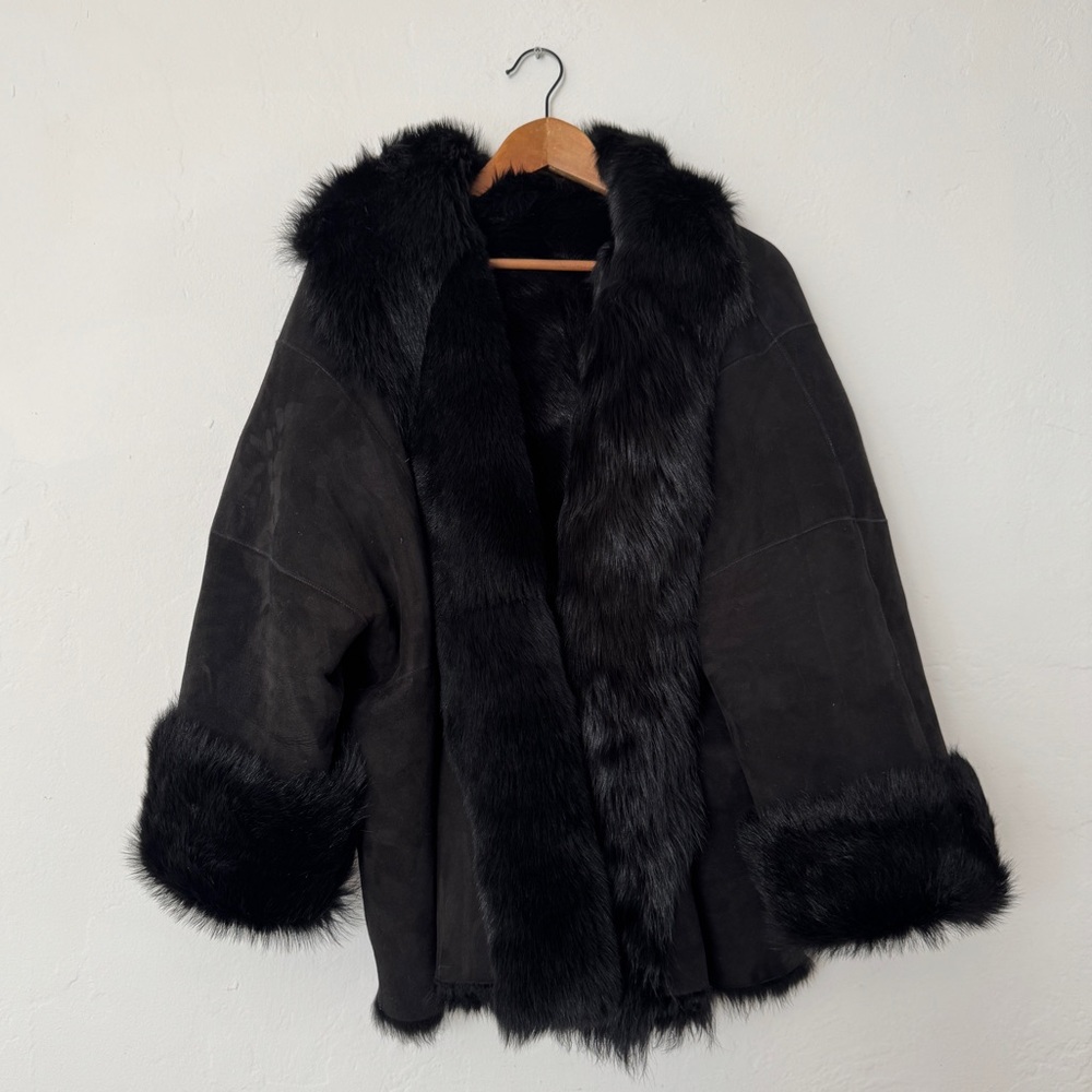 Eskandar Reversible Leather/Shearling Coat